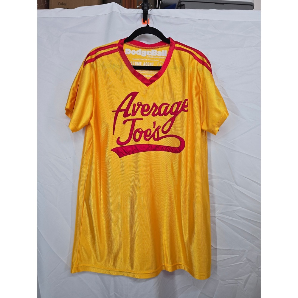 Dodgeball Average Joes Jersey‎ Costume Agent Yellow Red Movie Prop Mens Large L